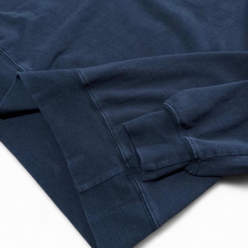 Vintage Y2K Recycle Blue Long Sleeve Black Lightweight Pullover Sweater Shirt - Picture 5 of 7